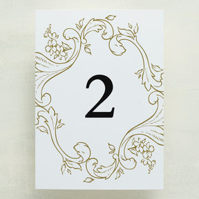 Garden Gate Table Numbers