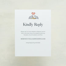 Lovebirds Digital RSVP Card