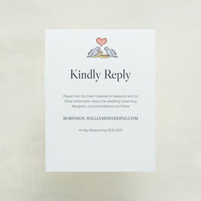 Lovebirds Digital RSVP Card