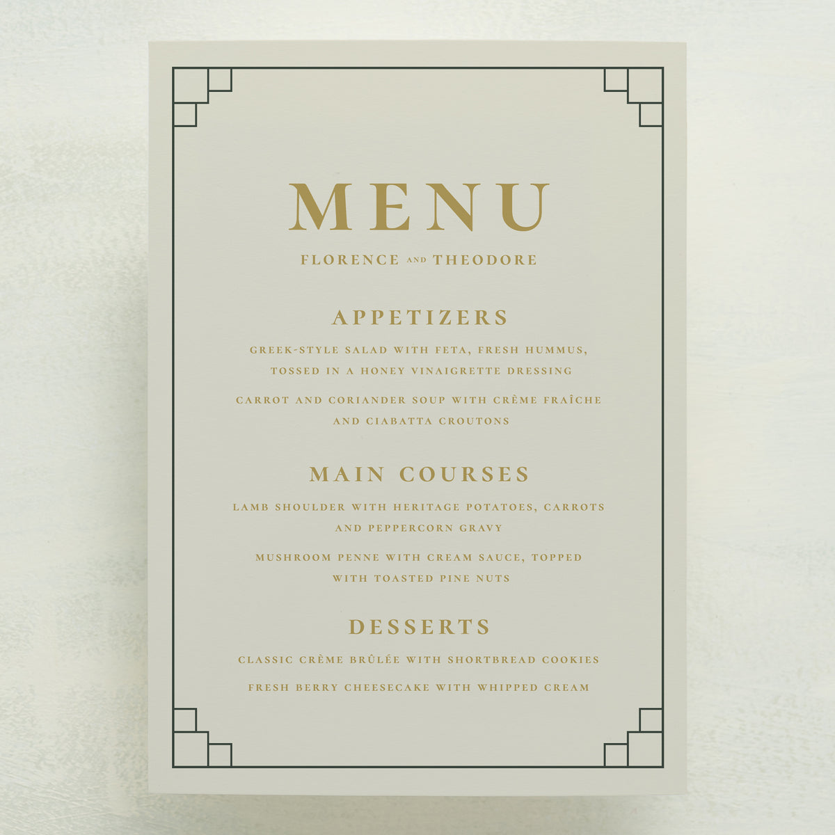 Lily Nouveau Menu