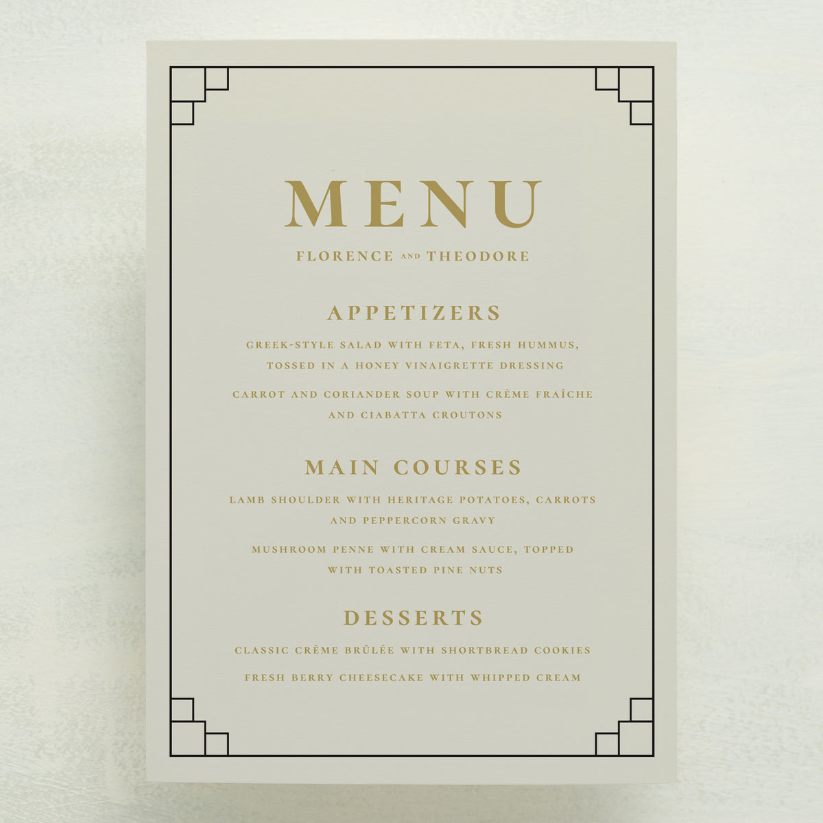 Lily Nouveau Menu