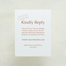 Dearest, Digital RSVP Card