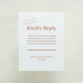 Dearest, Digital RSVP Card