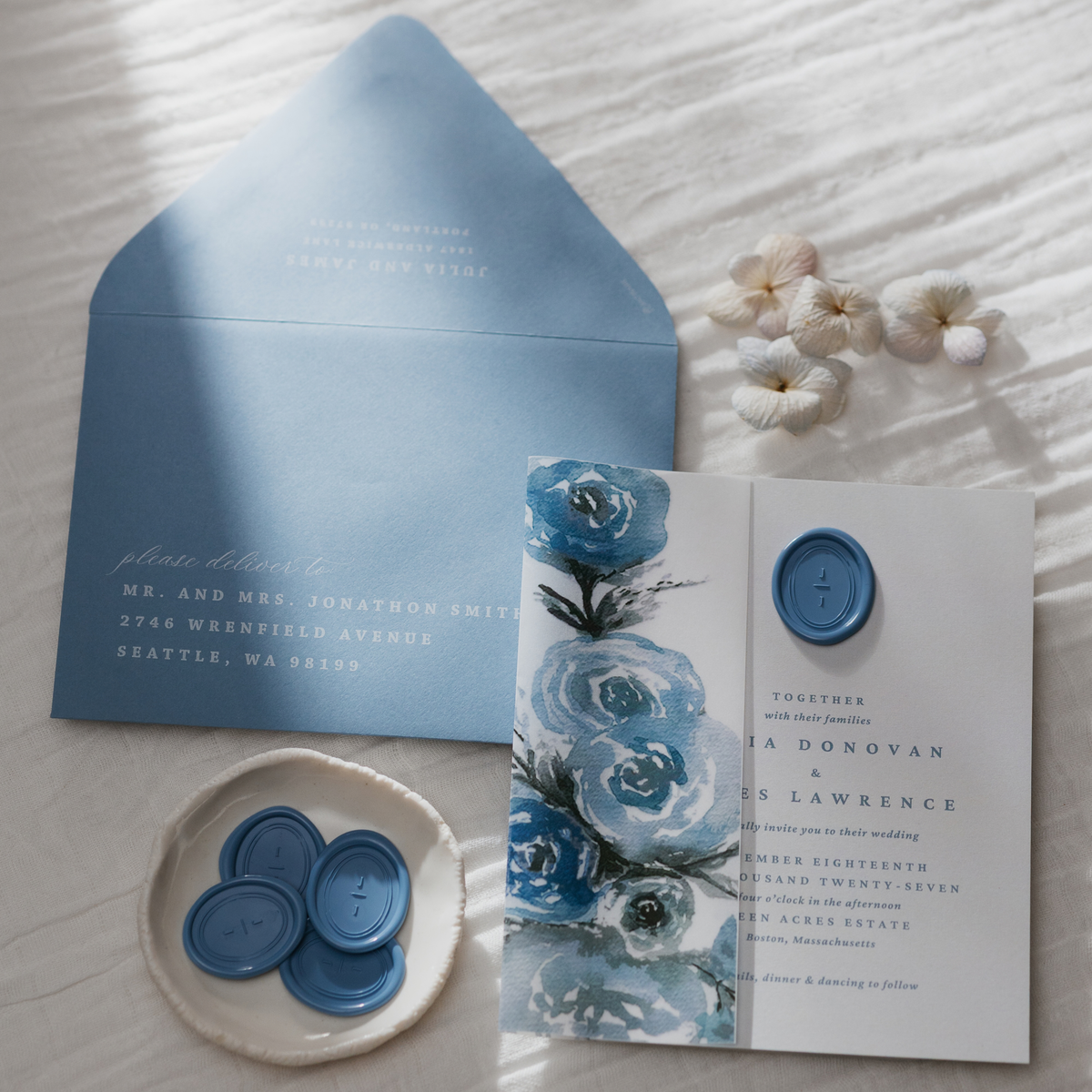 Modern Romance Addressed Envelopes