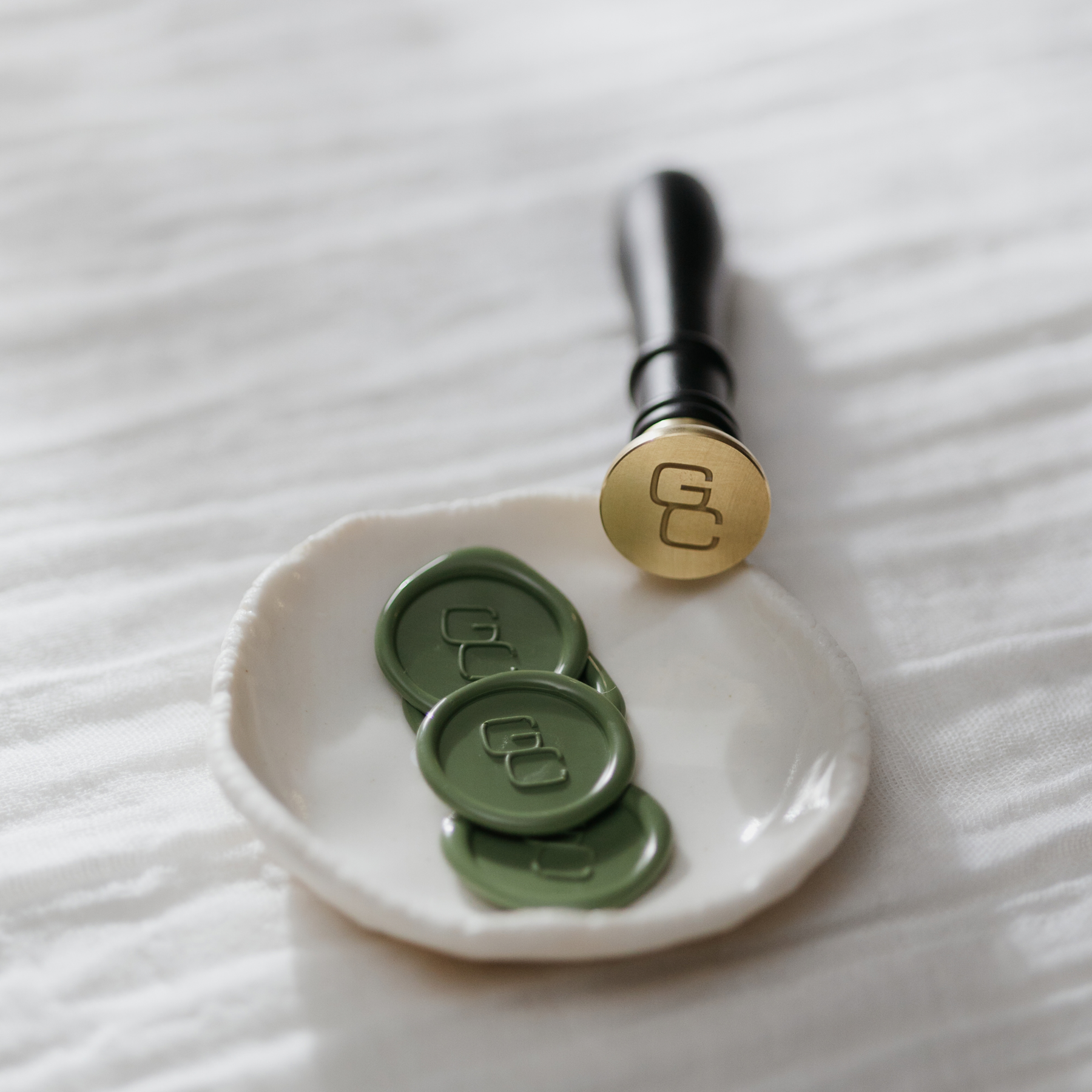 Editorial Eclectic Monogram Wax Stamp