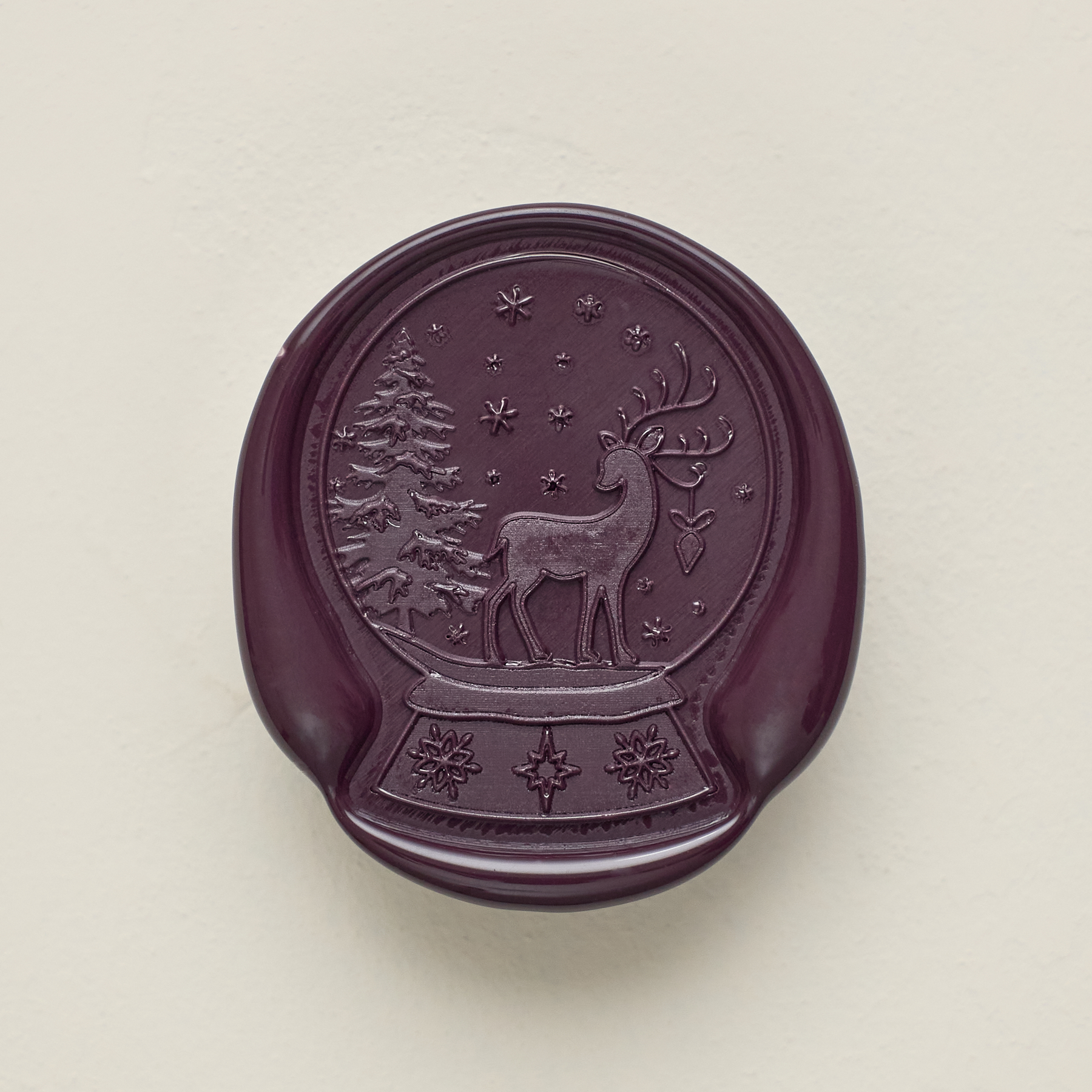 Snow Fall Offset Wax Seals