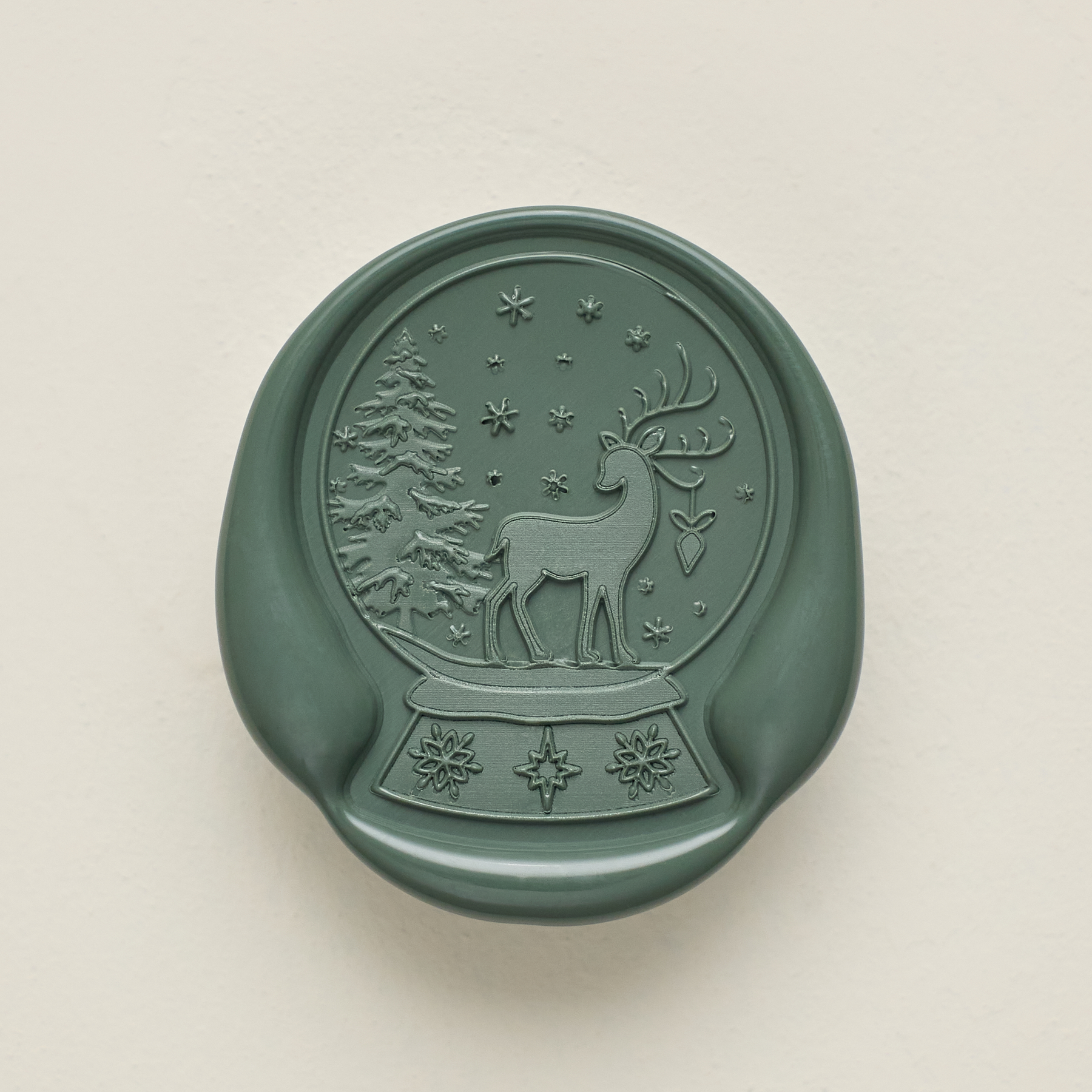 Snow Fall Offset Wax Seals