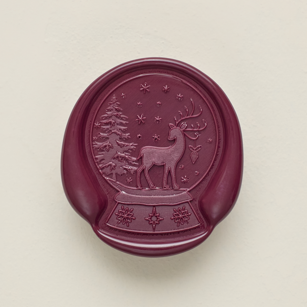 Snow Fall Offset Wax Seals