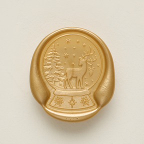 Snow Fall Offset Wax Stamp