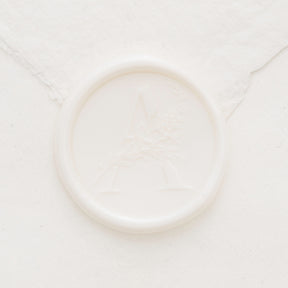 Botanical Single Initial Wax Seals