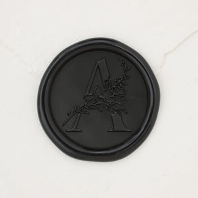 Botanical Single Initial Wax Seals