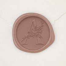 Botanical Single Initial Wax Seals