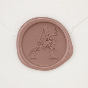 Botanical Single Initial Wax Seals