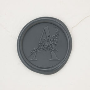 Botanical Single Initial Wax Seals