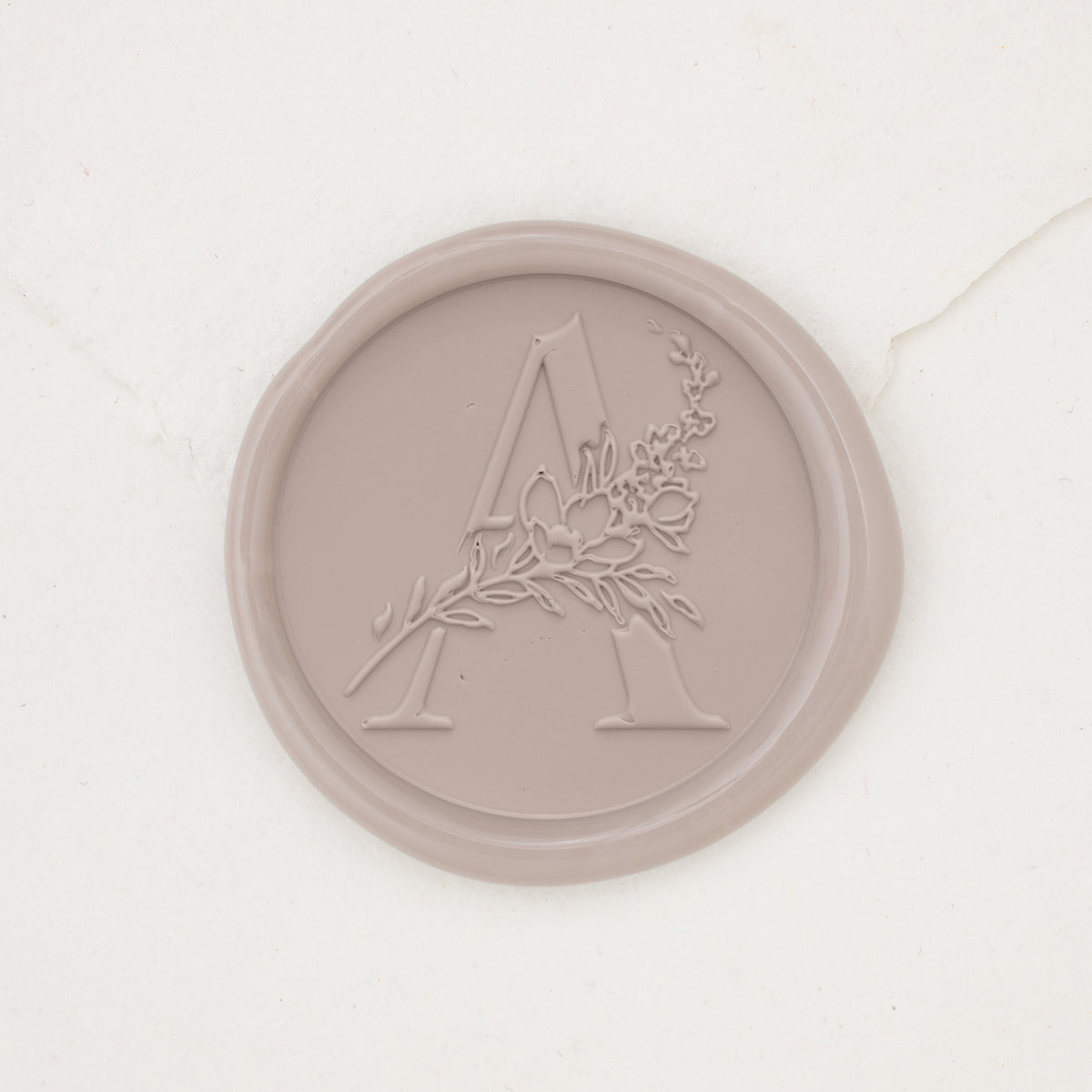 Botanical Single Initial Wax Seals