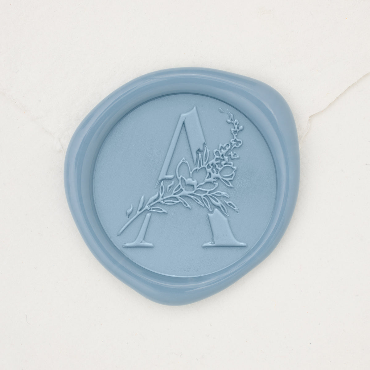 Botanical Single Initial Wax Seals