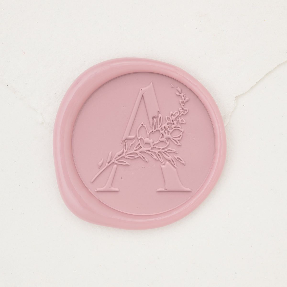 Botanical Single Initial Wax Seals