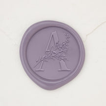 Botanical Single Initial Wax Seals