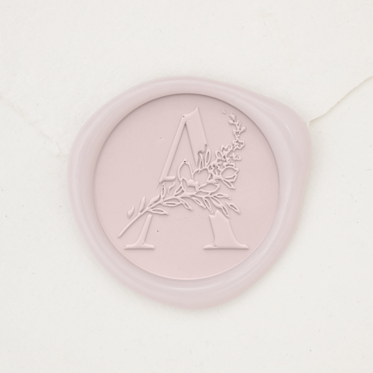 Botanical Single Initial Wax Seals