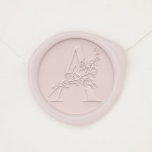 Botanical Single Initial Wax Seals