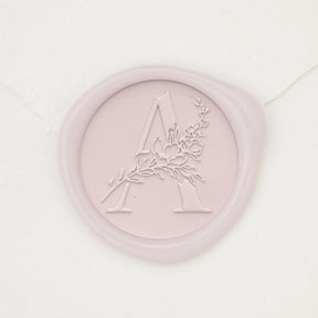 Botanical Single Initial Wax Seals