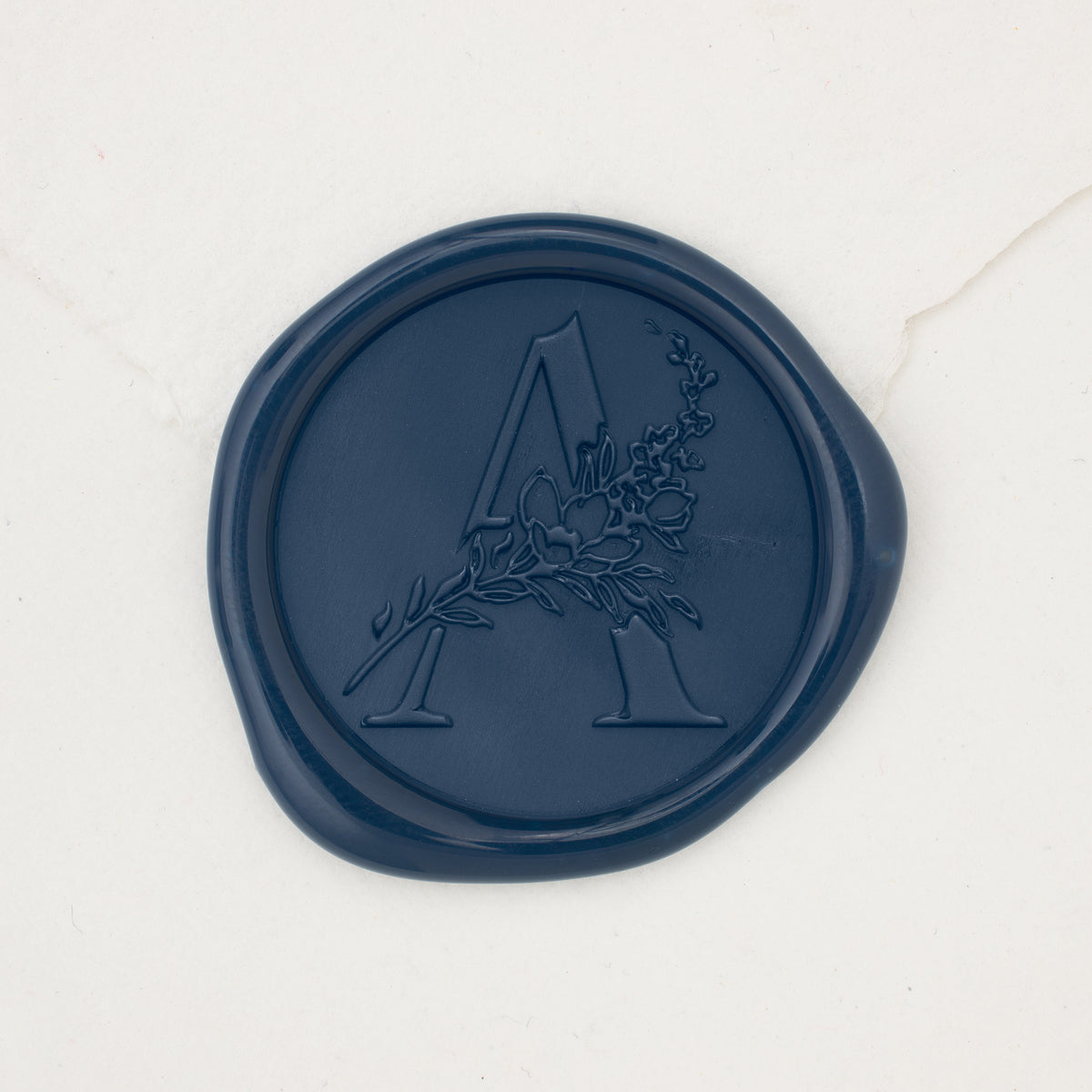 Botanical Single Initial Wax Seals