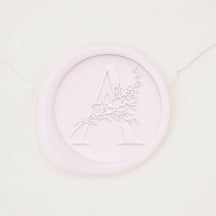 Botanical Single Initial Wax Seals