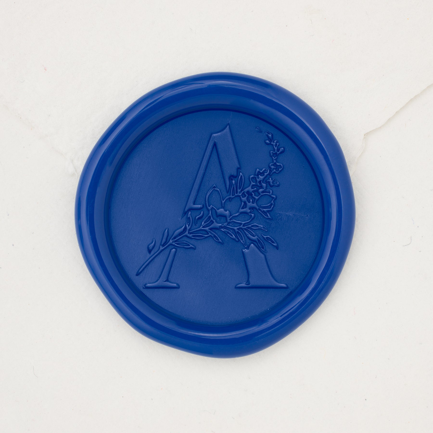 Botanical Single Initial Wax Seals