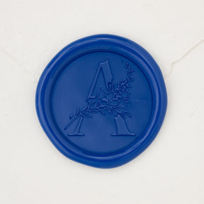 Botanical Single Initial Wax Seals