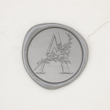 Botanical Single Initial Wax Seals