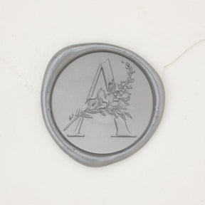 Botanical Single Initial Wax Seals