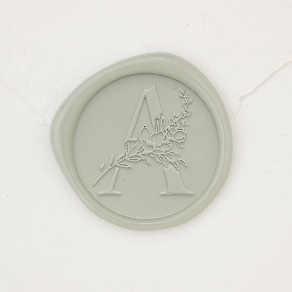 Botanical Single Initial Wax Seals