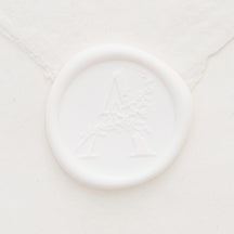 Botanical Single Initial Wax Seals