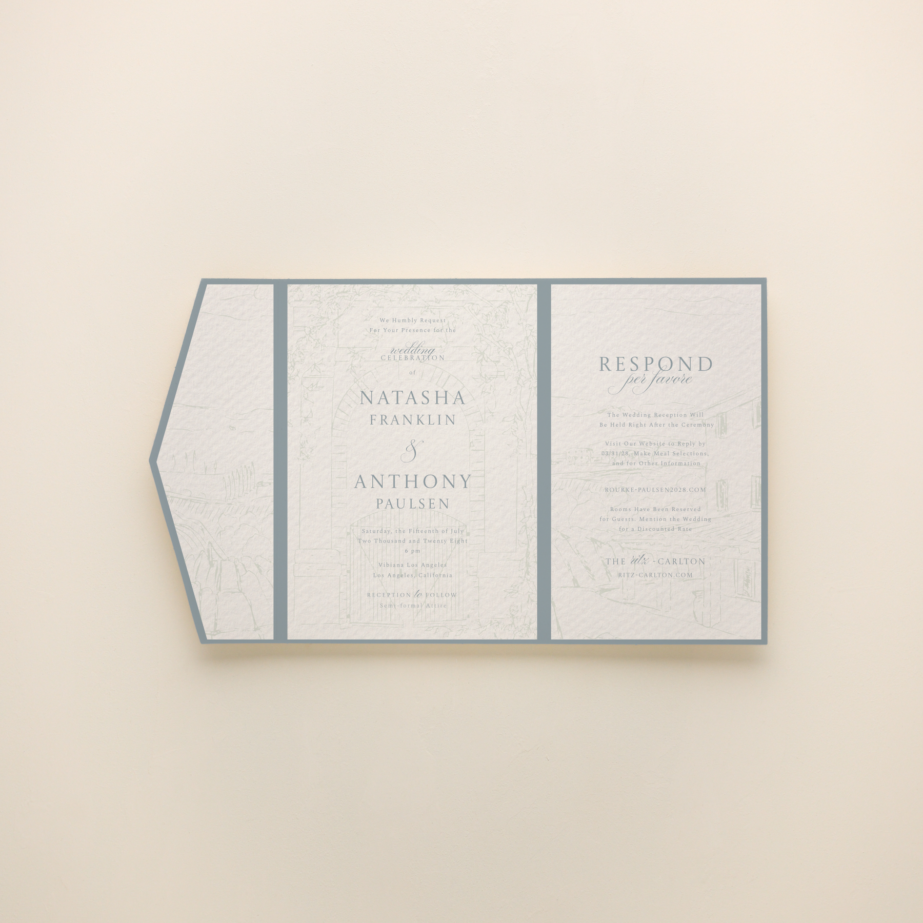 Dolce Vita Folio Wedding Invitations