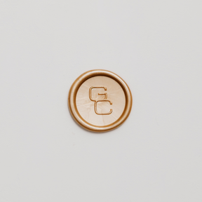 Editorial Eclectic Monogram Wax Stamp