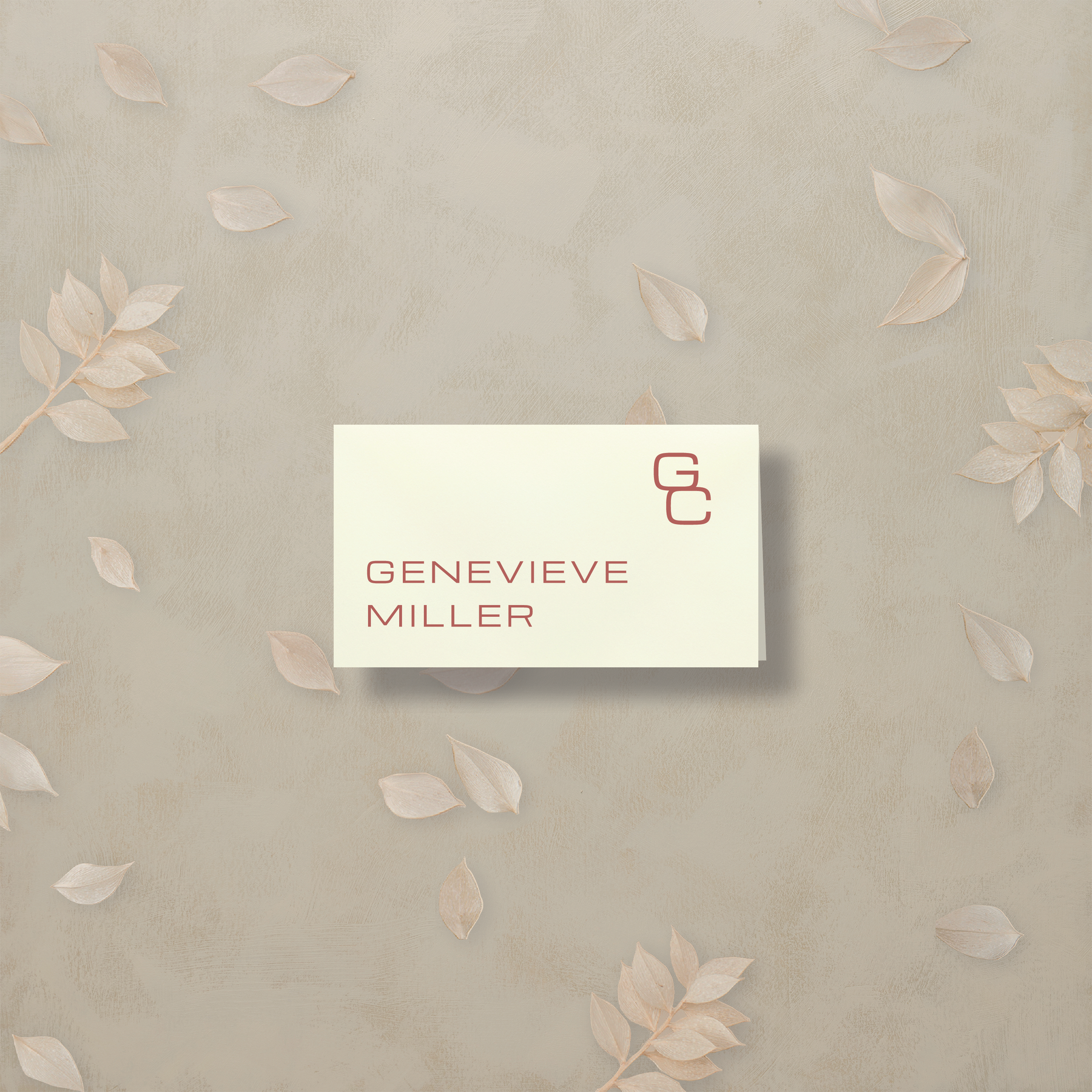 Editorial Eclectic Place Card