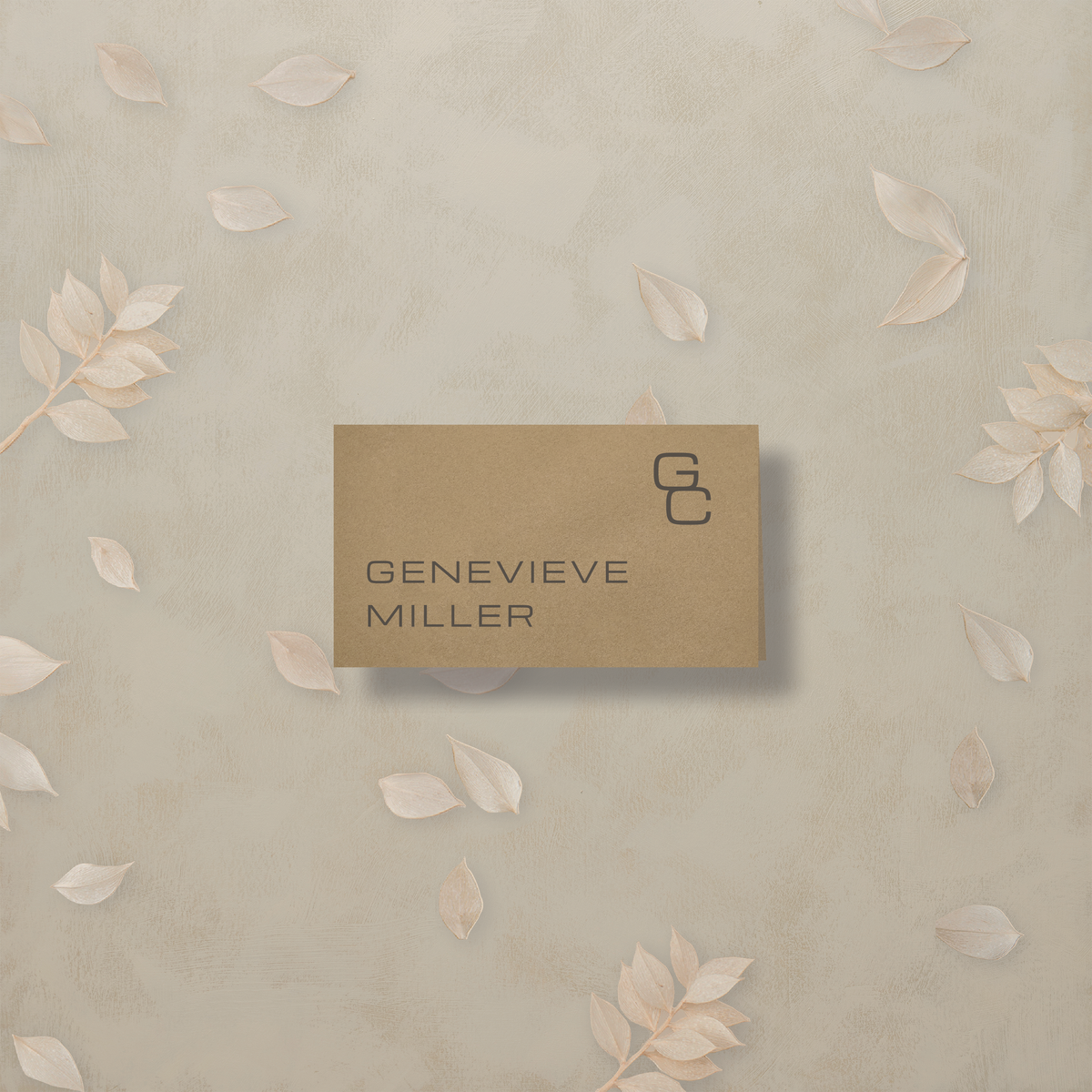 Editorial Eclectic Place Card