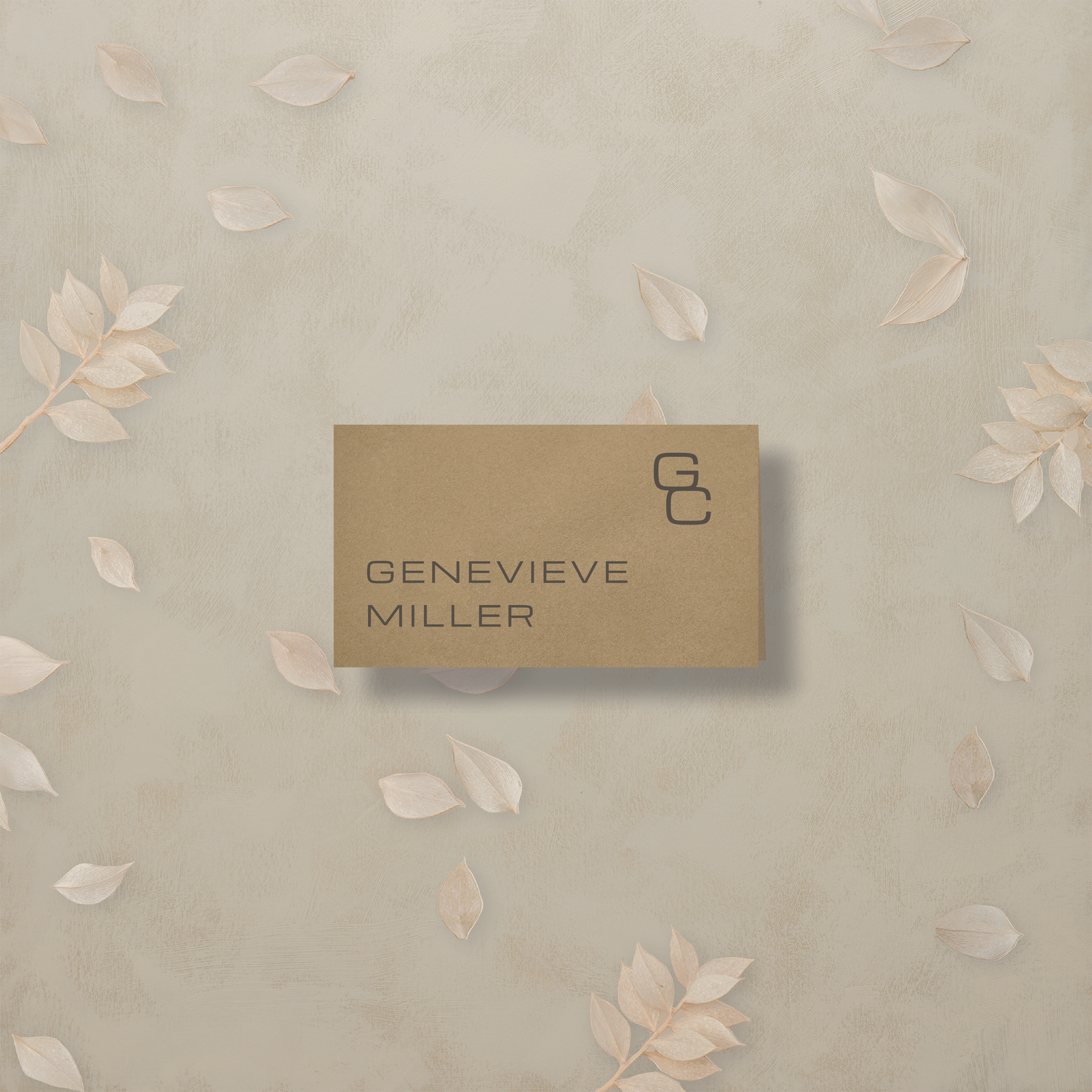 Editorial Eclectic Place Card