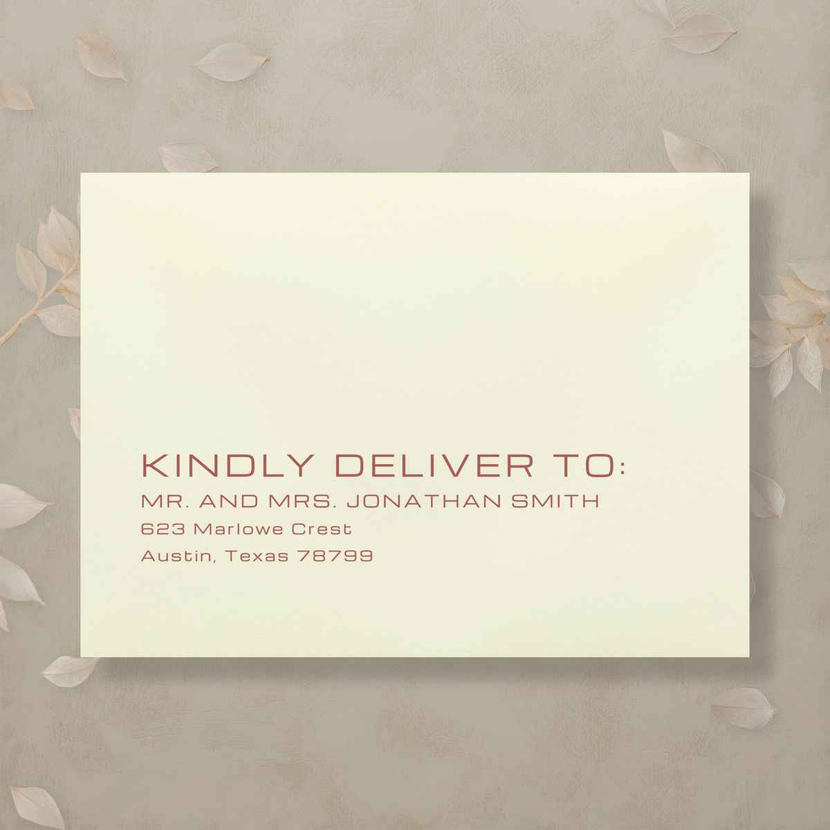Editorial Eclectic Addressed Envelopes