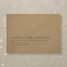 Editorial Eclectic Addressed Envelopes