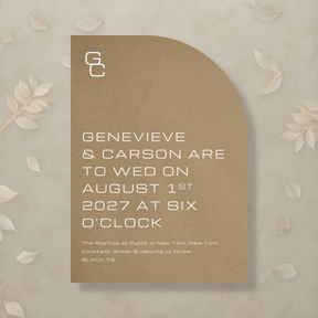 Editorial Eclectic Wedding Invitation