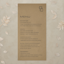 Editorial Eclectic Menu