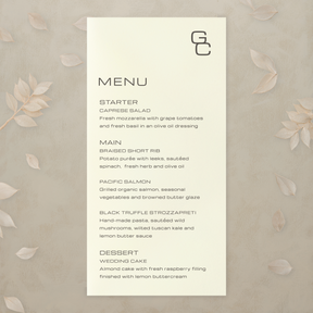 Editorial Eclectic Menu