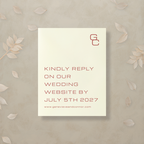 Editorial Eclectic Digital RSVP Card
