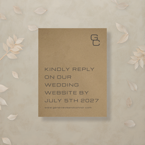 Editorial Eclectic Digital RSVP Card
