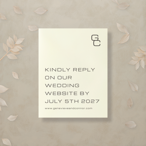 Editorial Eclectic Digital RSVP Card