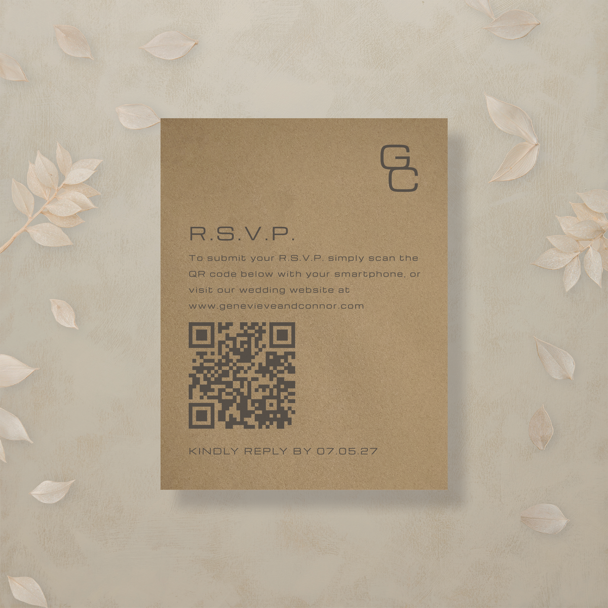 Editorial Eclectic Digital RSVP Card