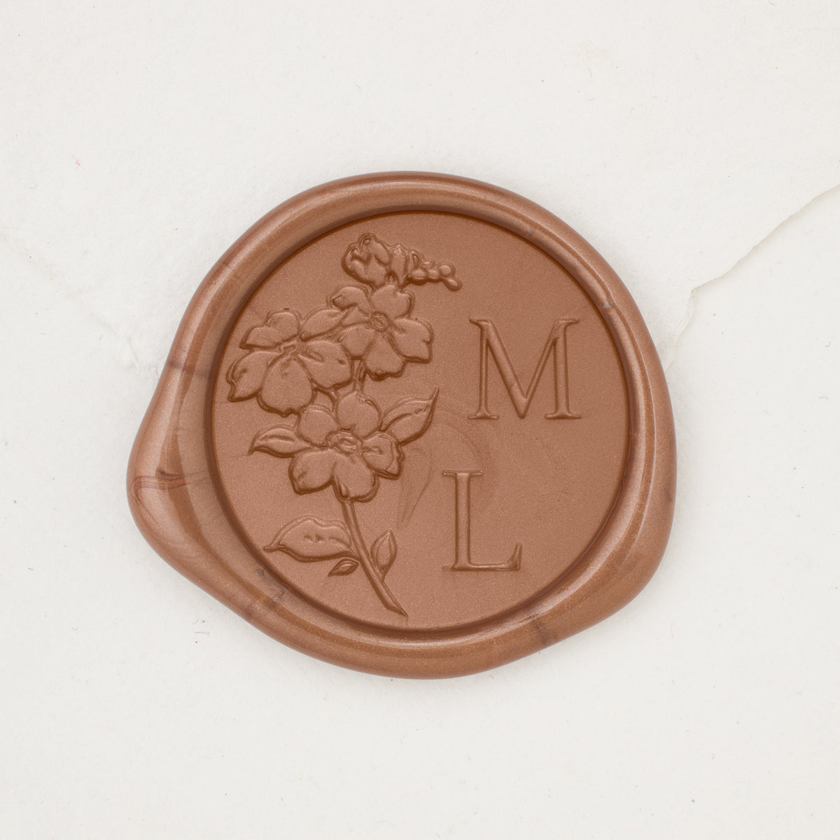 Forget Me Not Monogram Wax Seals