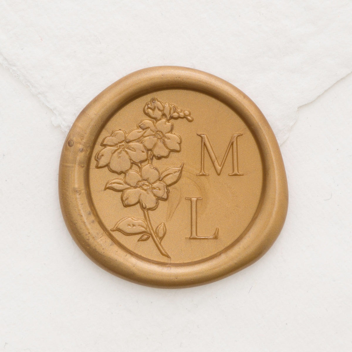 Forget Me Not Monogram Wax Seals