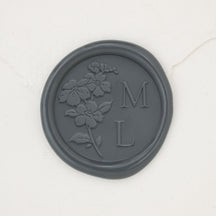 Forget Me Not Monogram Wax Seals